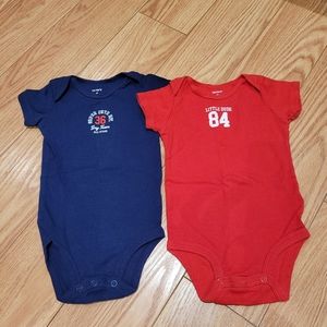 CARTER'S 6-9M BODYSUITS